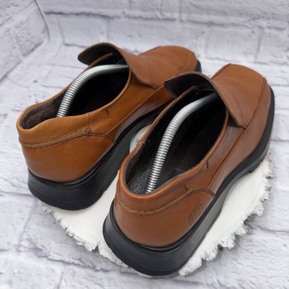 Kenneth Cole Reaction Men’s 10.5 Brown Leather Slip On Loafers Casual Shoes - Picture 12 of 12